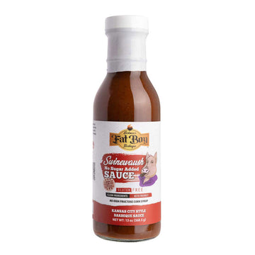 Swinewaush No Sugar Added Gluten Free Natural BBQ Sauce 13 oz
