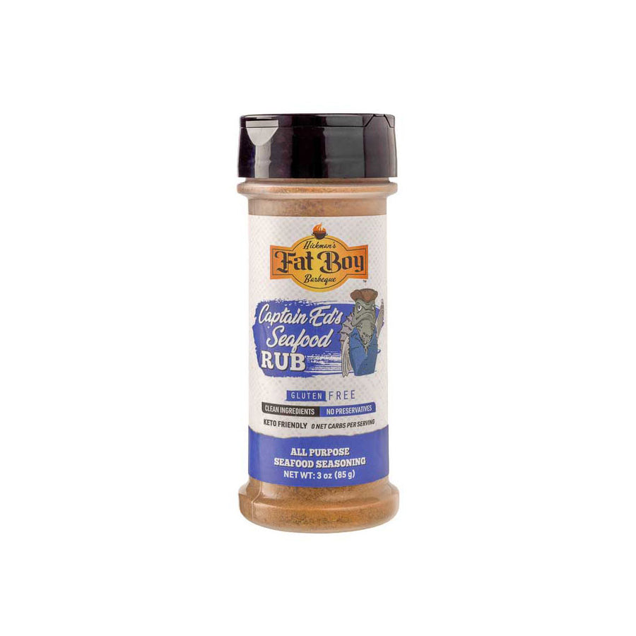 Captain Ed’s Seafood Natural Gluten Free BBQ Rub 3 oz (Past Best By Date)