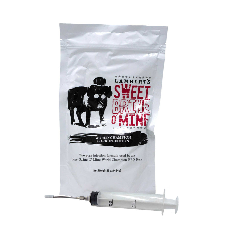 Sweet Brine 'O Mine Pork & Chicken Injection & Marinade 16 oz With Injector