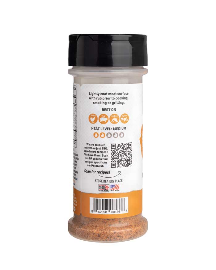 Pecan Natural BBQ Rub 4 oz