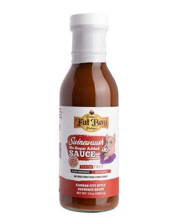 Swinewaush No Sugar Added Gluten Free Natural BBQ Sauce 13 oz