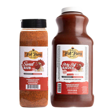 Medium Natural BBQ Sauce & Spice Package – 24 oz & 64 oz