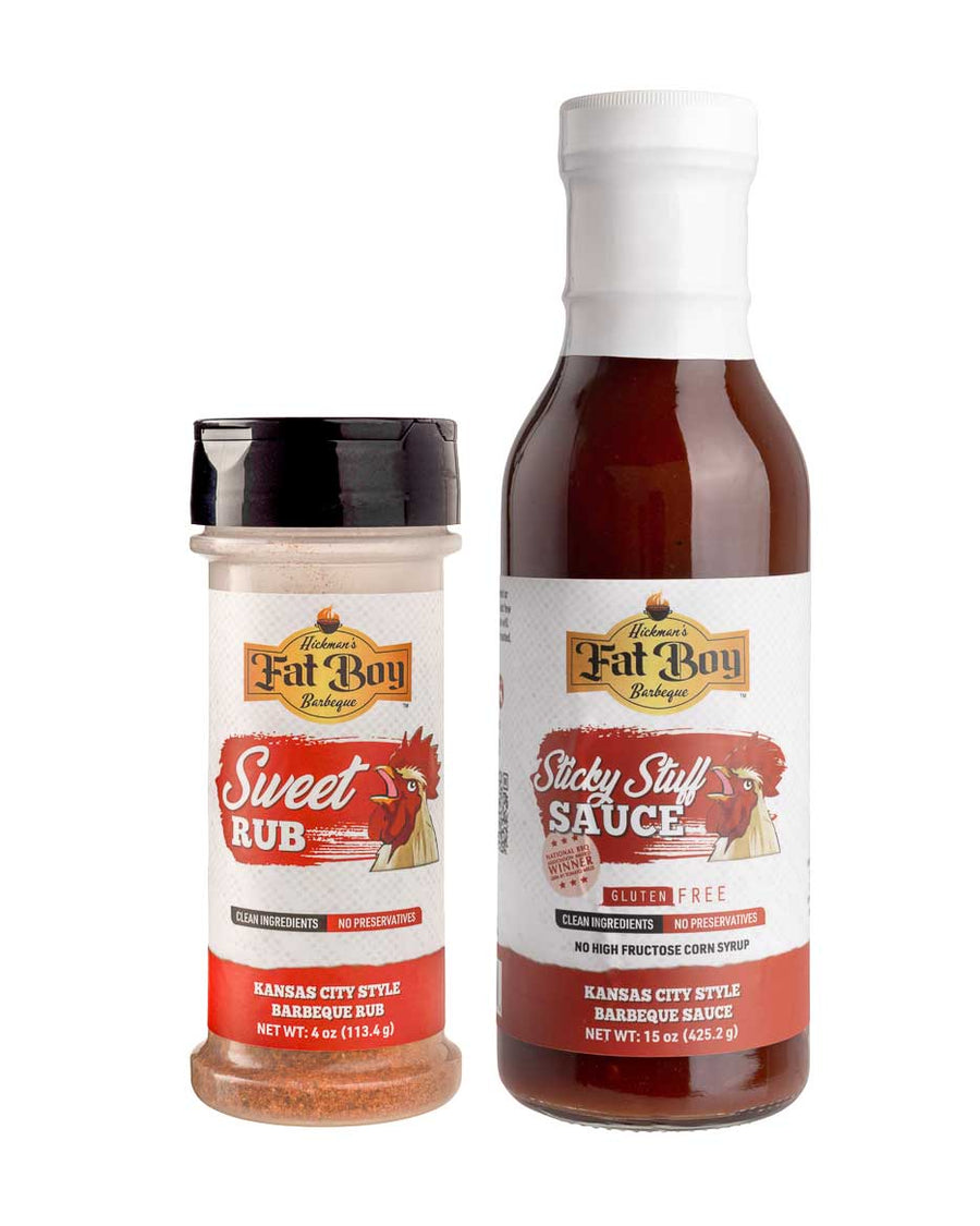 Medium Natural BBQ Sauce & Spice Package – 4 oz & 12 oz